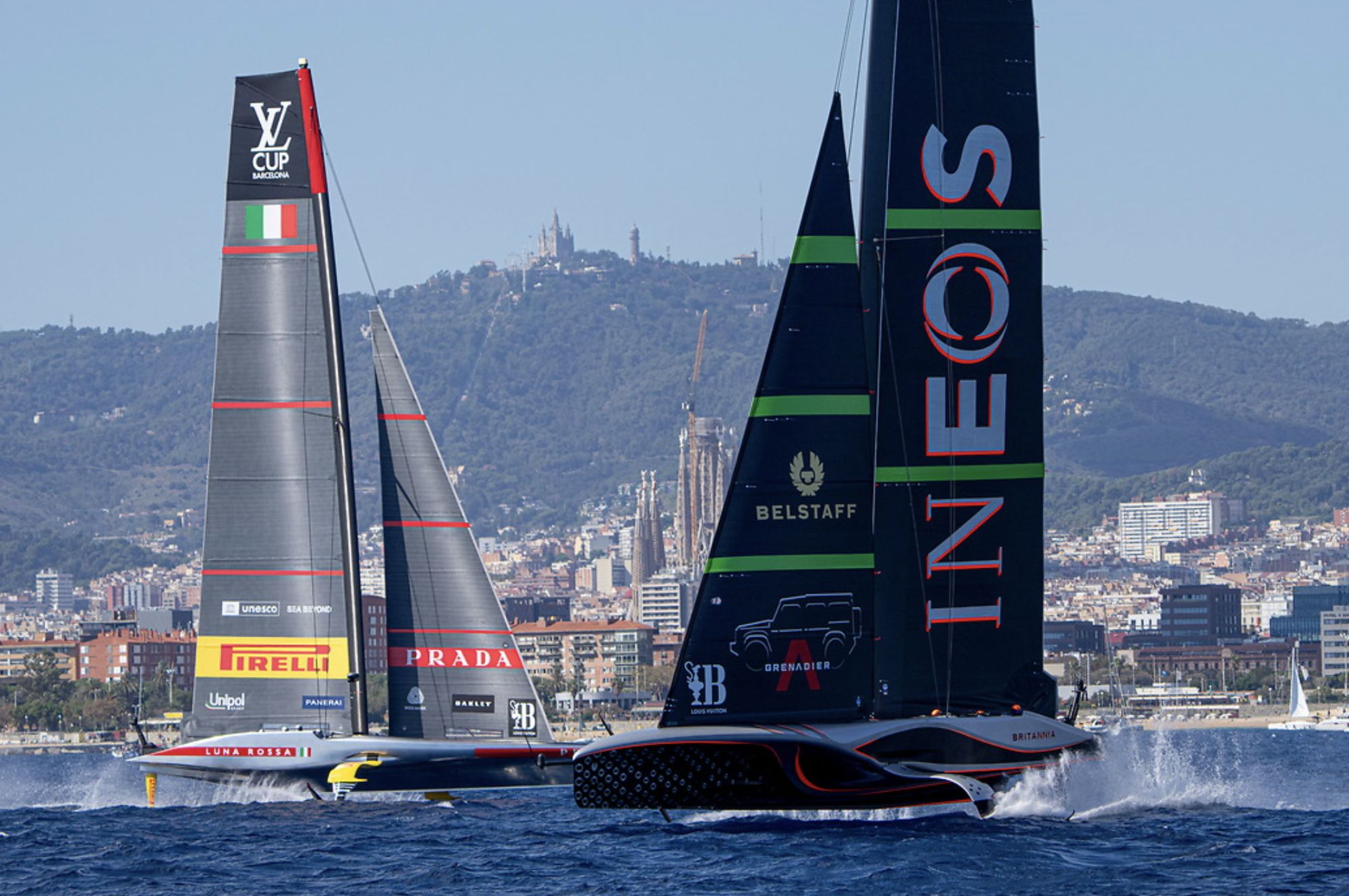 INEOS Britannia beats Luna Rossa in the Louis Vuitton Cup final on 4 October 2024. This win means the Brits will face off with the New Zealand team in the America's Cup. (Photo/ Ian Roman / America's Cup).