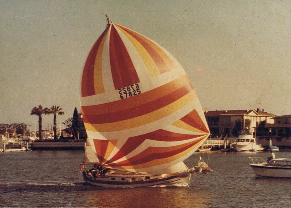 1978 photo of Vagabunda. Photo courtesy of Hans Christian 34 Facebook group. 