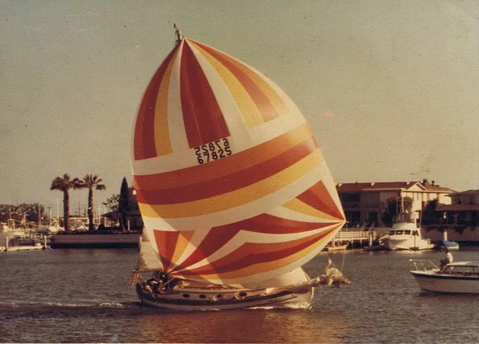 1978 photo of Vagabunda. Photo courtesy of Hans Christian 34 Facebook group. 