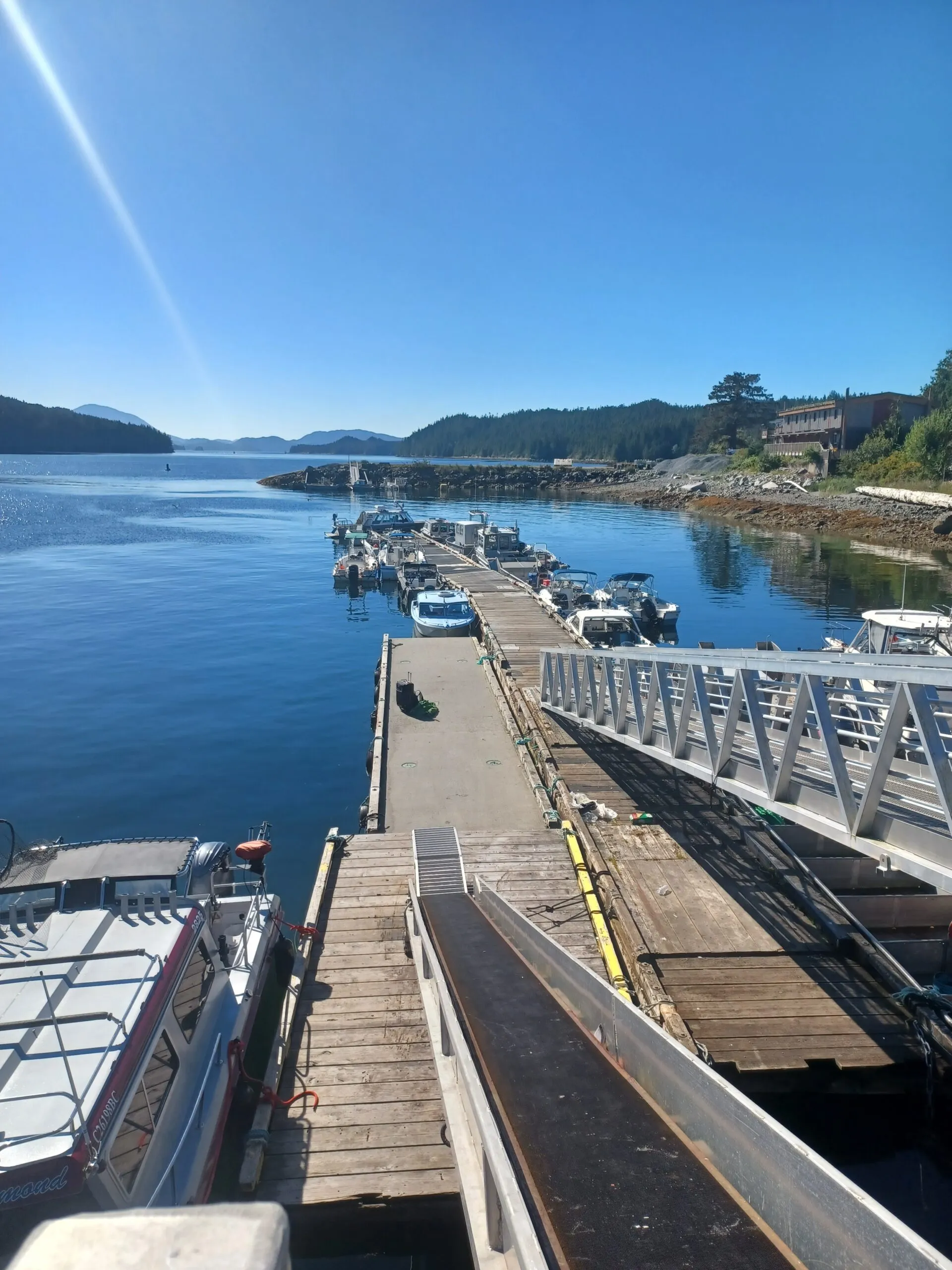 Government Dock in Bella Bella. Bella Bella is a good point to resupply and get any necessary repairs done before going north. (Photo/ Roland Stockham)