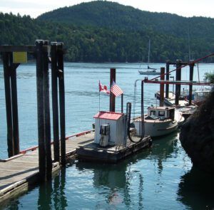 Small fuel stop on Saturna Island. (Photo/ Roland Stockham)