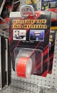 Wide stripes are great as they can be cut to any shape, such a wide arrow. (Photo/ Marc Robic)