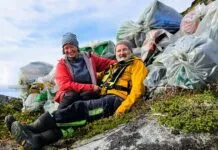 Full-Time Ocean Trash Cleanup in the Arctic Circle Ellen and Birger live full-time on their Fontaine Pajot Lavezzi and are paid to clean up remote natural reserves in Norway. (Photo/ Birger Haftor Nilsen and Ellen Gjertsen)