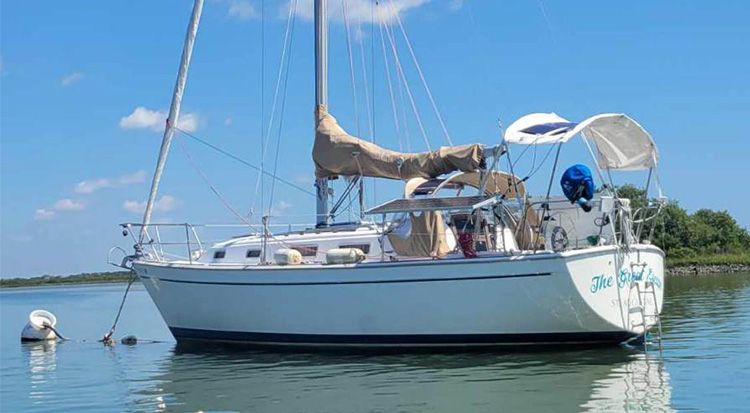 Owners commend the Pearson 303 for being "built like a tank," but note that the cockpit is small. However, if you care more about interior space, the Pearson 303 delivers. Photo courtesy of St. Augustine Sailing.