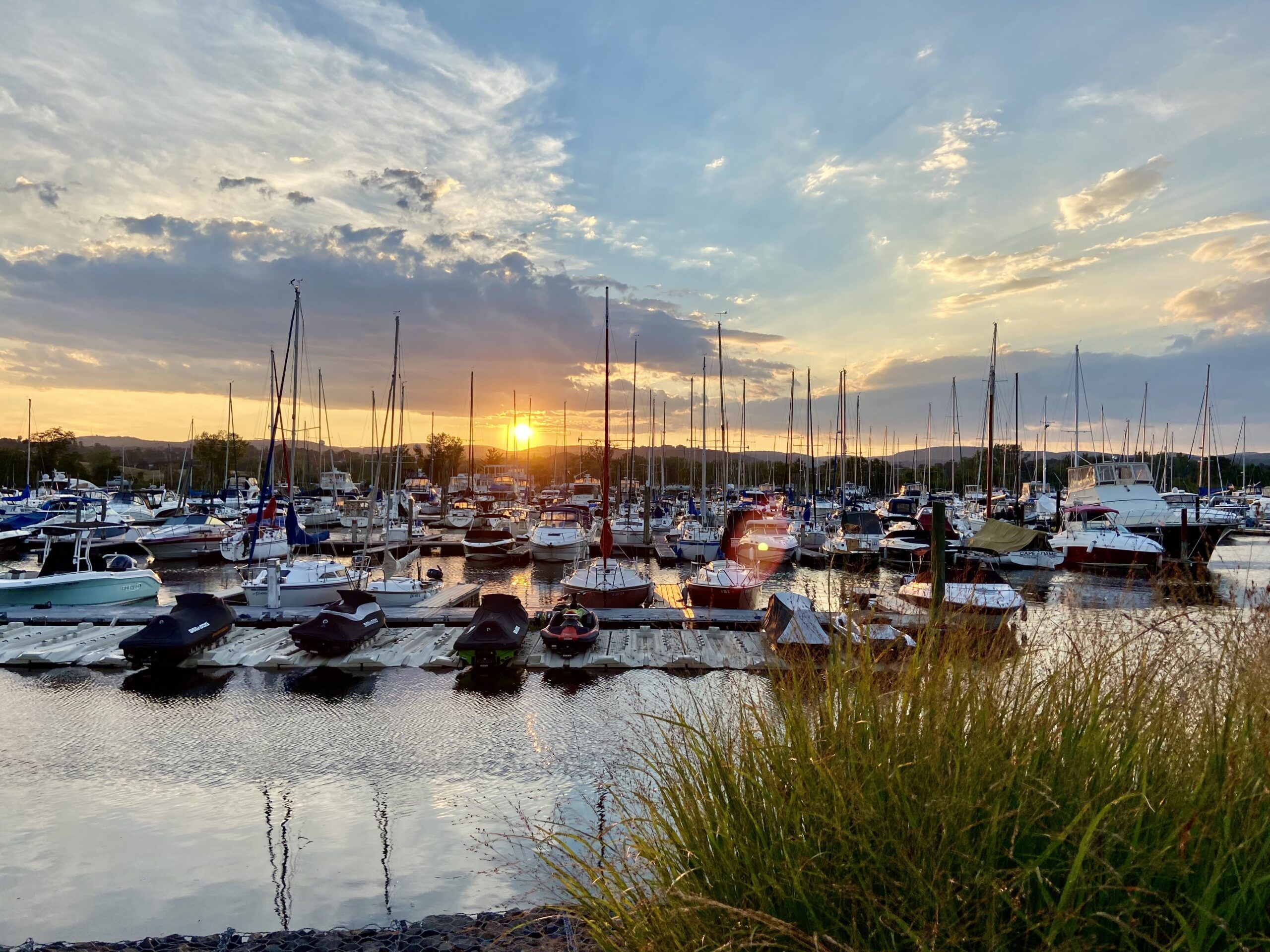 Safe Harbor Haverstraw Marina in West Haverstraw, NY. Taken at sunset on a lovely summer evening. (Photo/ Kim Saylor)
