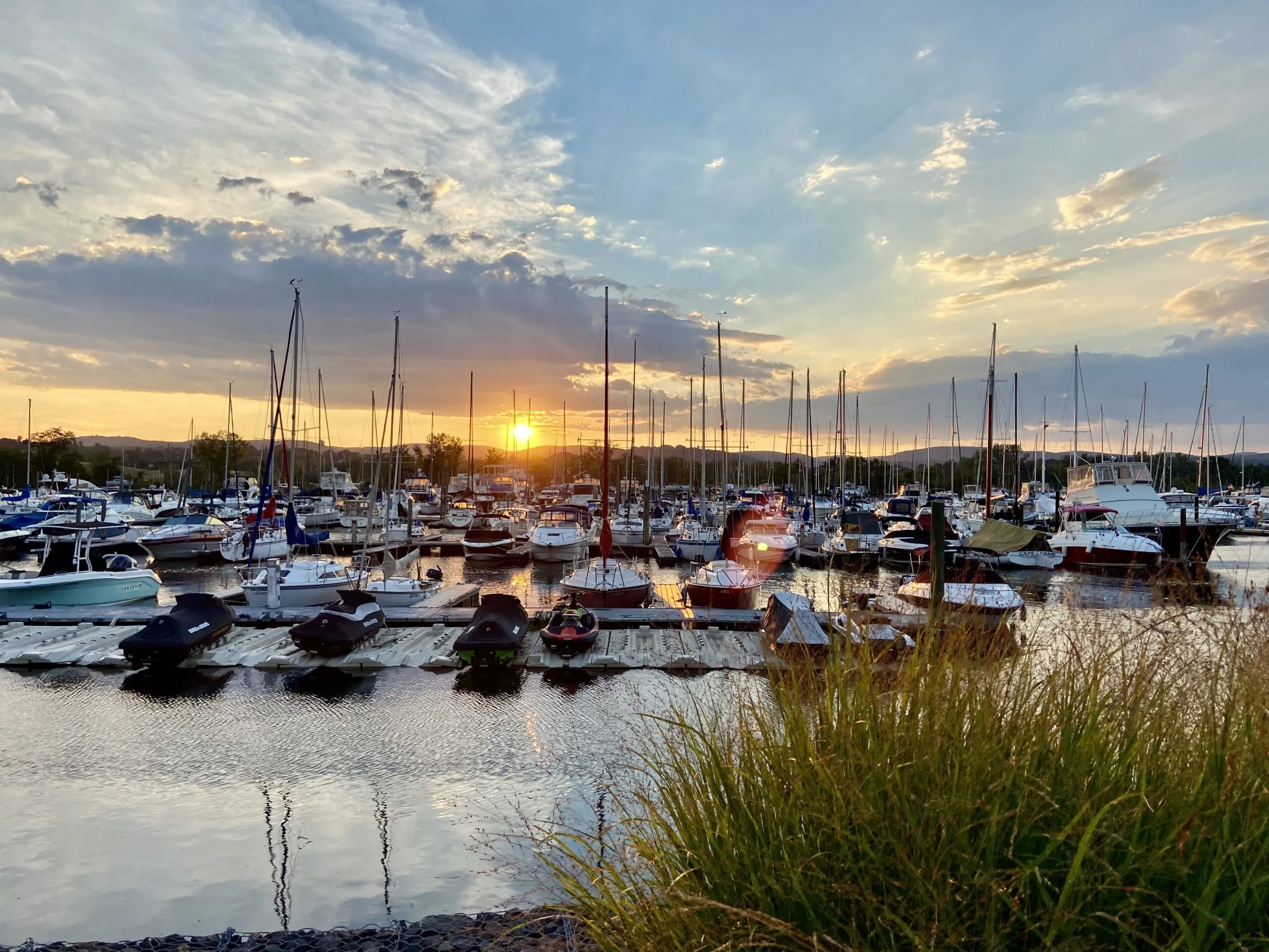 Safe Harbor Haverstraw Marina in West Haverstraw, NY. Taken at sunset on a lovely summer evening. (Photo/ Kim Saylor)