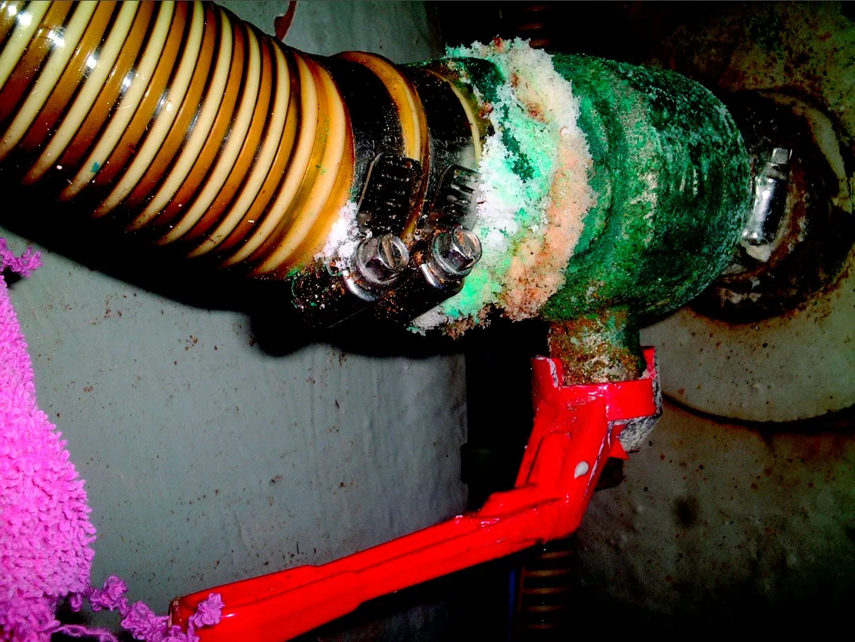 This seacock is not only corroded but also seized open. This needs to be addressed immediately to avoid a catastrophe. I don't see many in this advanced stage. This was due to galvanic corrosion and lack of maintenance. (Photo/ Ray Quenville)