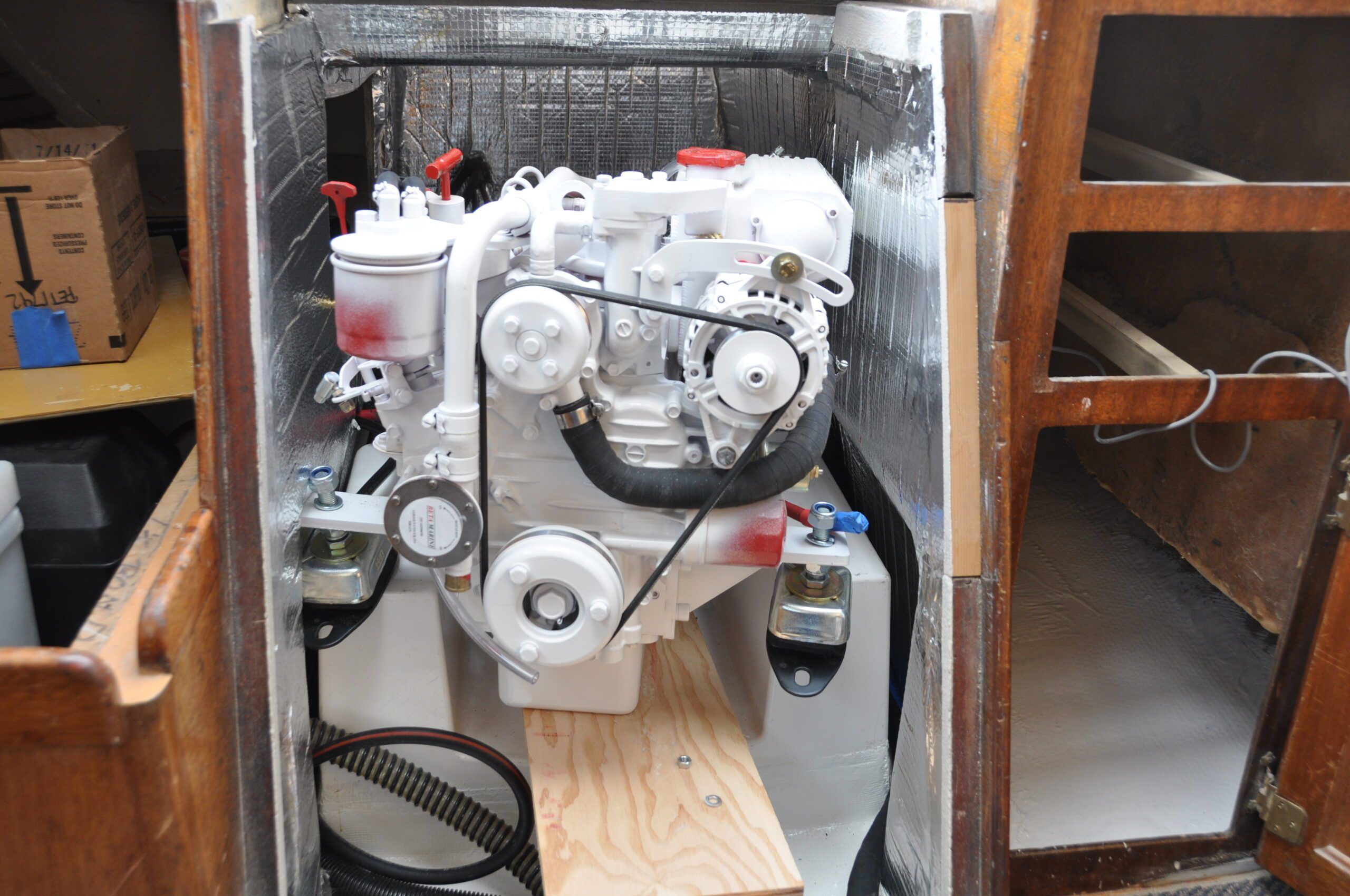 New Beta 20 installed in soudproofed engine compartment. (Photo/ Bert Vermeer)