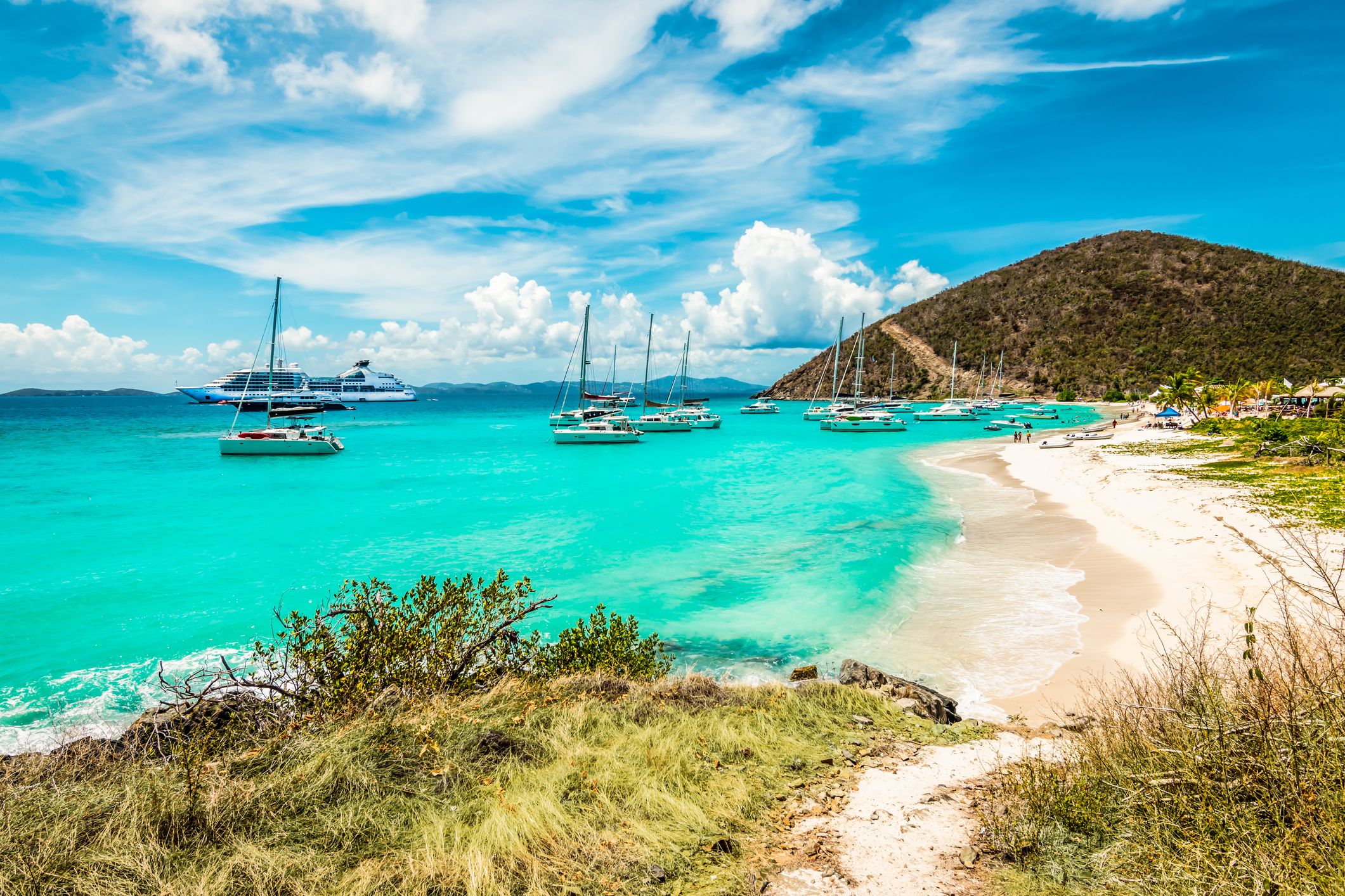 White Bay Beach, Jost Van Dyke, British Virgin Islands.(Photo/ NANCY PAUWELS/ Getty)