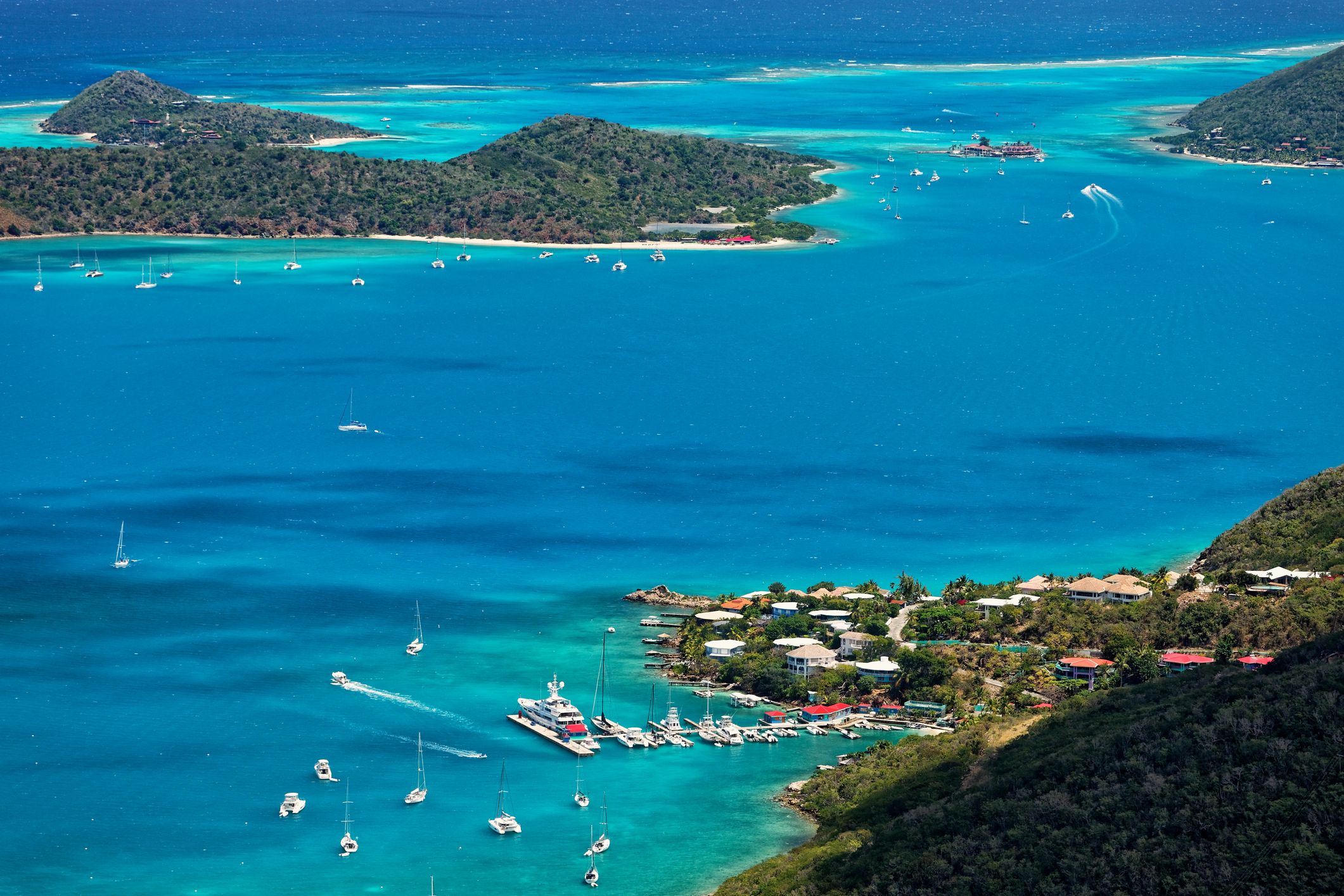 Leverick Bay Marina in Gorda Sound, Virgin Gorda. (Photo/ Mark Meredith/ Getty)
