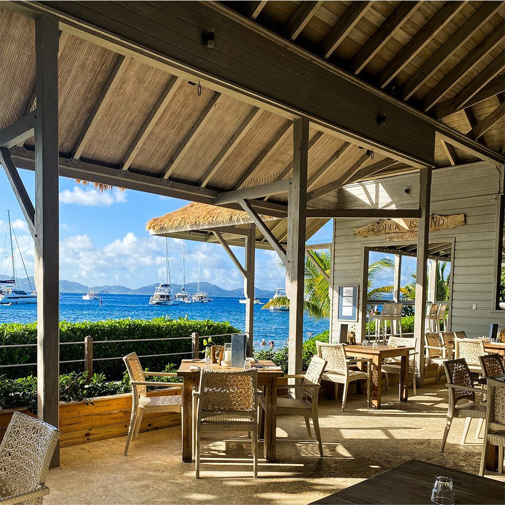 Beach Club Restaurant at Cooper Island Beach Club. (Photo courtesy of Cooper Island Beach Club)