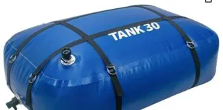 A soft bladder water tank like this ITRAZ Water Bladder Tank, is helpful to keep dedicated fresh water for toilet flushing.