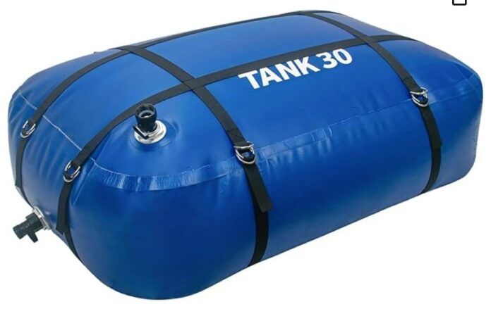 Soft blader type fresh water tank (1) A soft bladder water tank like this ITRAZ Water Bladder Tank, is helpful to keep dedicated fresh water for toilet flushing.