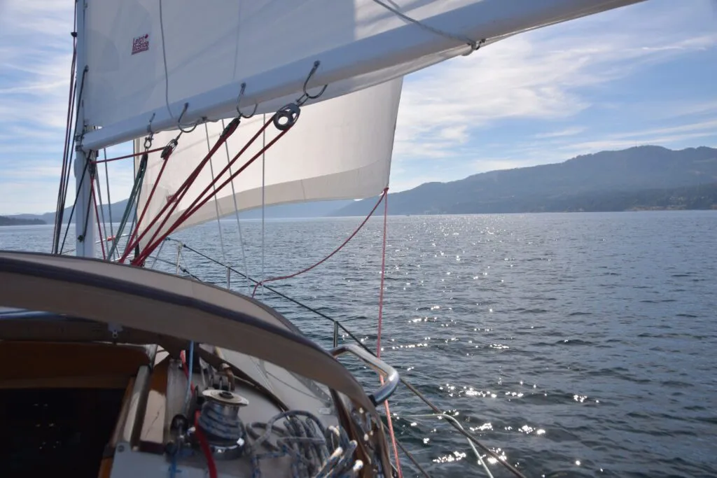 If your engine has overheated, hopefully there is enough wind about so you can sail to sa safe location and assess the problem. (Photo/ Bert Vermeer)