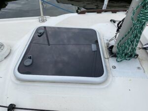 The new Lewmar hatch was not as essential but was pleasing to the eye. (Photo/ Doug Henschen)