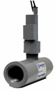 The 13209 Cooling Water Flow Detector, Low Flow, 1-in from Aqualarm monitors marine engine raw water flow to prevent engine damage due to overheating.