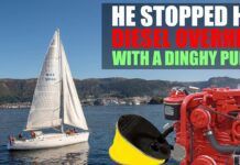 Diesel Overheating Dinghy Pump Hack video from Practical Sailor