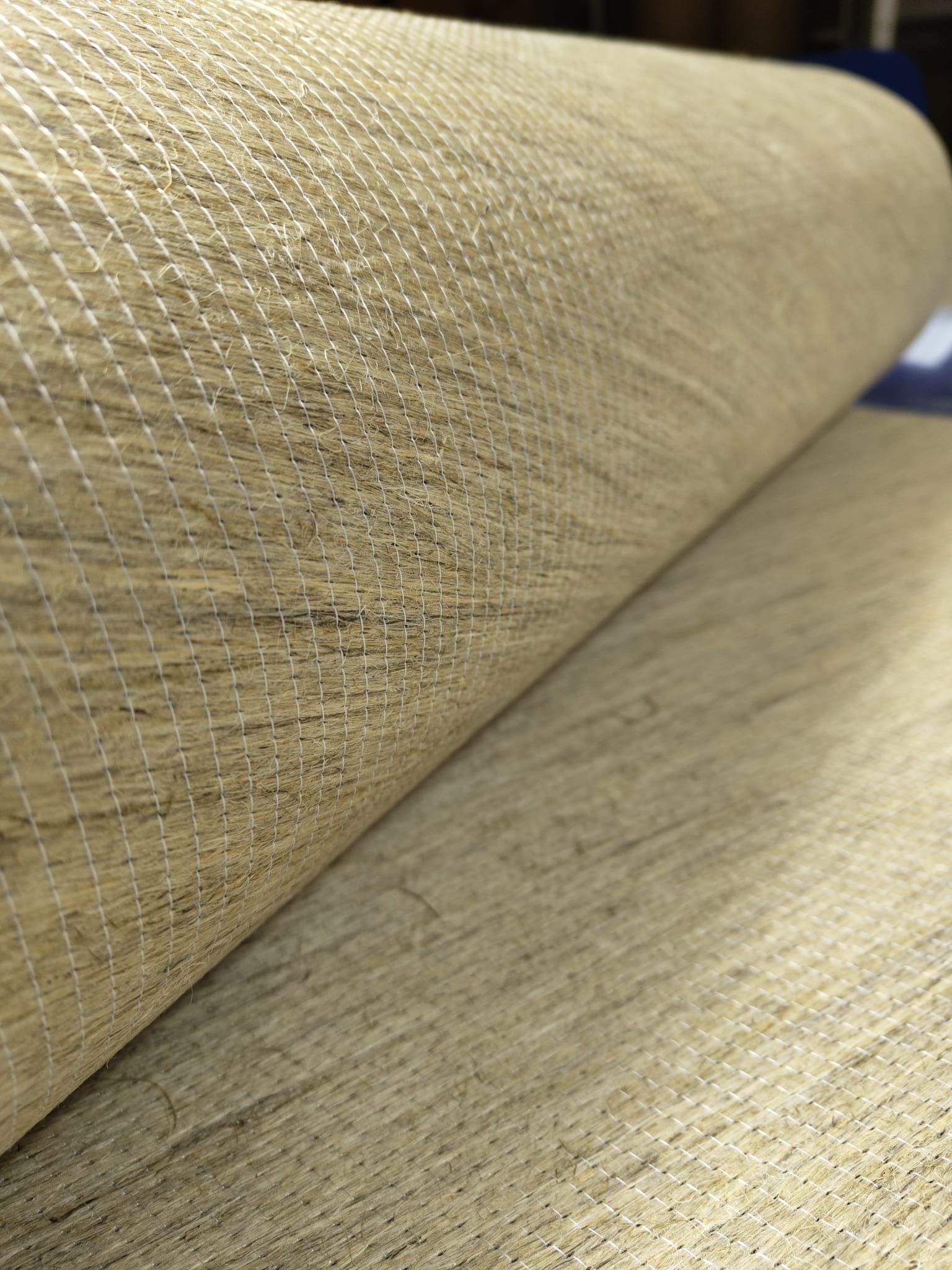 Fuse XP hemp: "Thermosetting FUSE UD tapes are laid and sewn in cross-laid fabrics with up to four layers at freely adjustable angles between 0° and 90° with fabric widths of 2.5 m. This means that FUSE semi-finished products can also be used for the production of large components." Photo courtesy of https://en.fuse-composite.com/