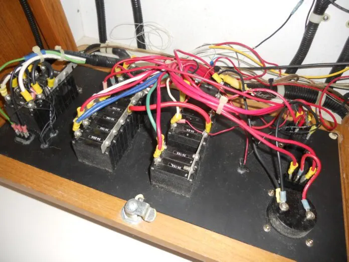 This DC panel was tagged as being a fire hazard, which should be at the top of your list in terms of project priorities. (Photo/ Ray Ville)