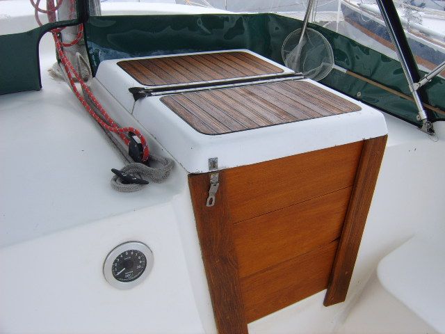Often a new-to-you boat task list can seem overwhelming. Quick projects that prevent damage, like refinishing exterior teak, while not an immediate priority, is rewarding and beneficial. (Photo/ Ray Ville)