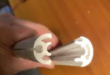 Schaefer SnapFurl: Gear Graveyard The Schaefer SnapFurl CF-500 furling system has a two-piece PVC luff foil, which snaps together over the forestay. The author discovered the plastic extrusion to be prone to twisting, particularly when reefing or furling the sail in high winds. (Photo/ Doug Henschen)