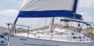 Modern cruisers like the Beneteau Oceanis 393 remain competitive in today's market because they offer updated interiors, efficient rigs and reasonable insurance costs—features younger buyers demand. Image courtesy of Yacht World.