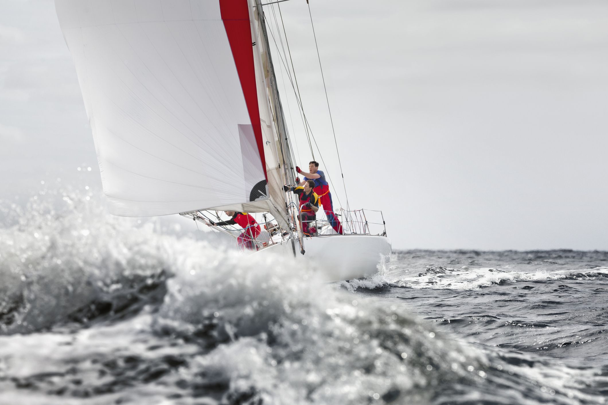 If you're not racing to your destination, make conservative sail choice decisions so people on-watch don't need to wake up those sleeping below to assist with midnight sail changes. (Photo/ Michael Kai/ Getty)