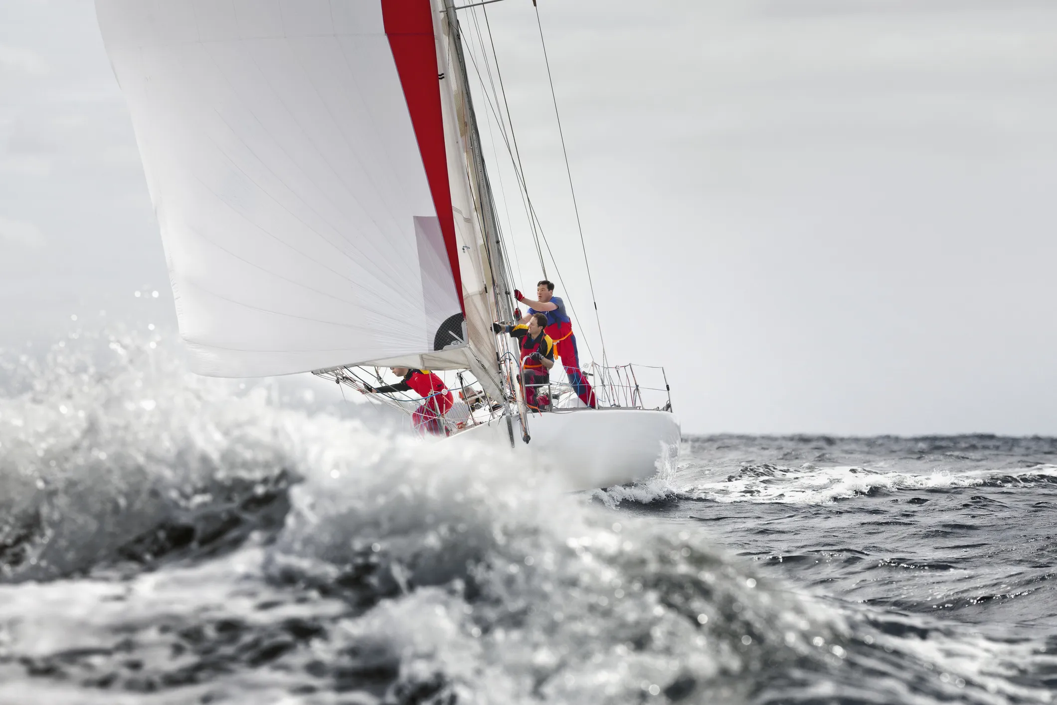 If you're not racing to your destination, make conservative sail choice decisions so people on-watch don't need to wake up those sleeping below to assist with midnight sail changes. (Photo/ Michael Kai/ Getty)