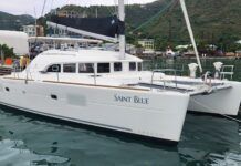 Saint Blue, a Lagoon 380 offered by BVI Yacht Charters, is this author's preferred boat for a relaxing tropical getaway. (Photo/ Marc Robic)