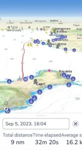 3D Sorrento to Capri track.