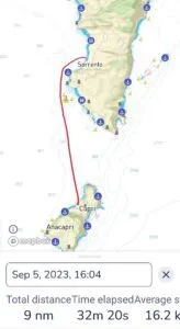 2D Sorento to Capri track.