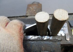 Metal benders. A pair of broom stick bits clamped in a vice is all you need for aluminum and thin stainless. (Photo/ Drew Frye)