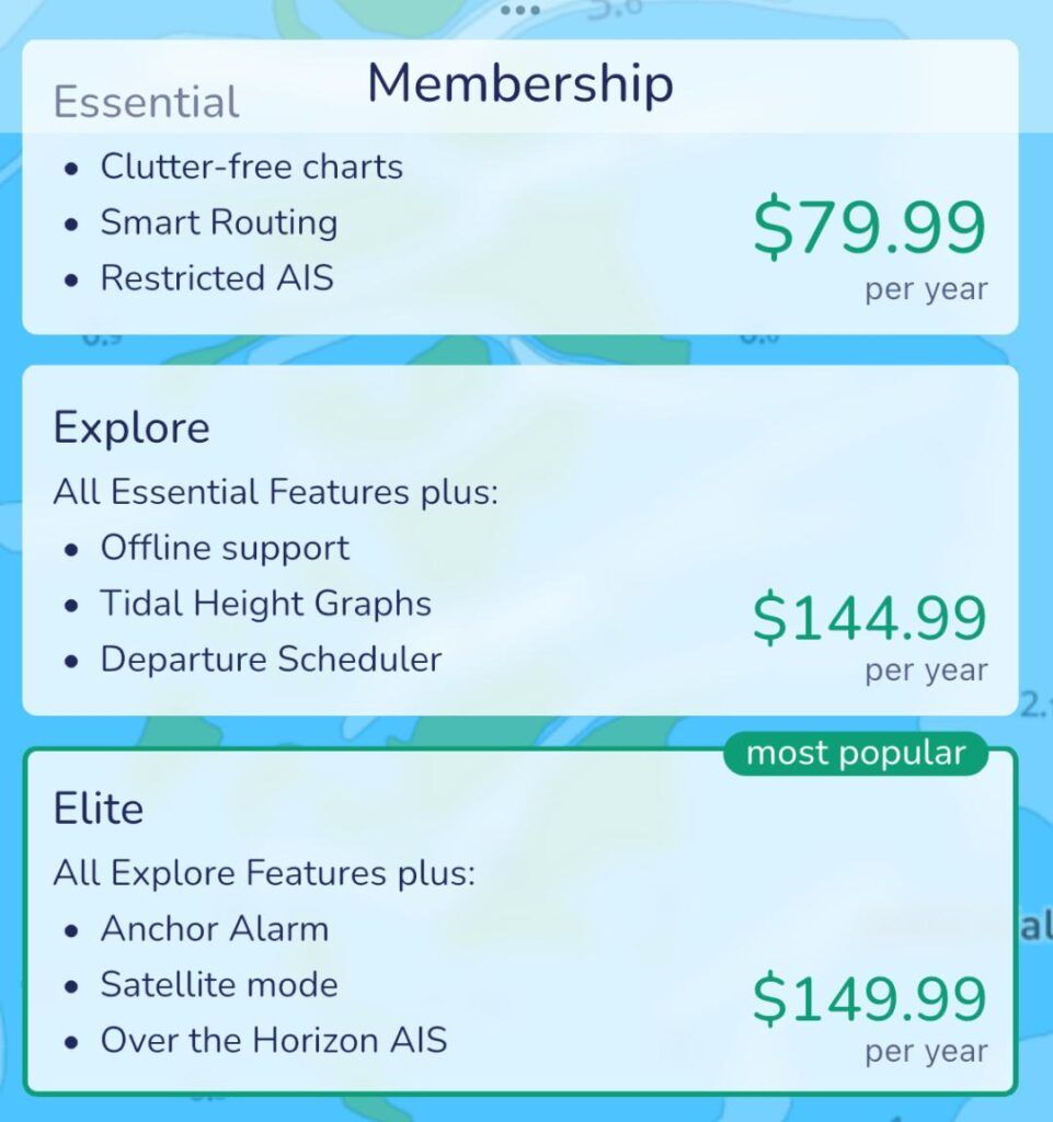 Savvy Navvy membership packages and rates.