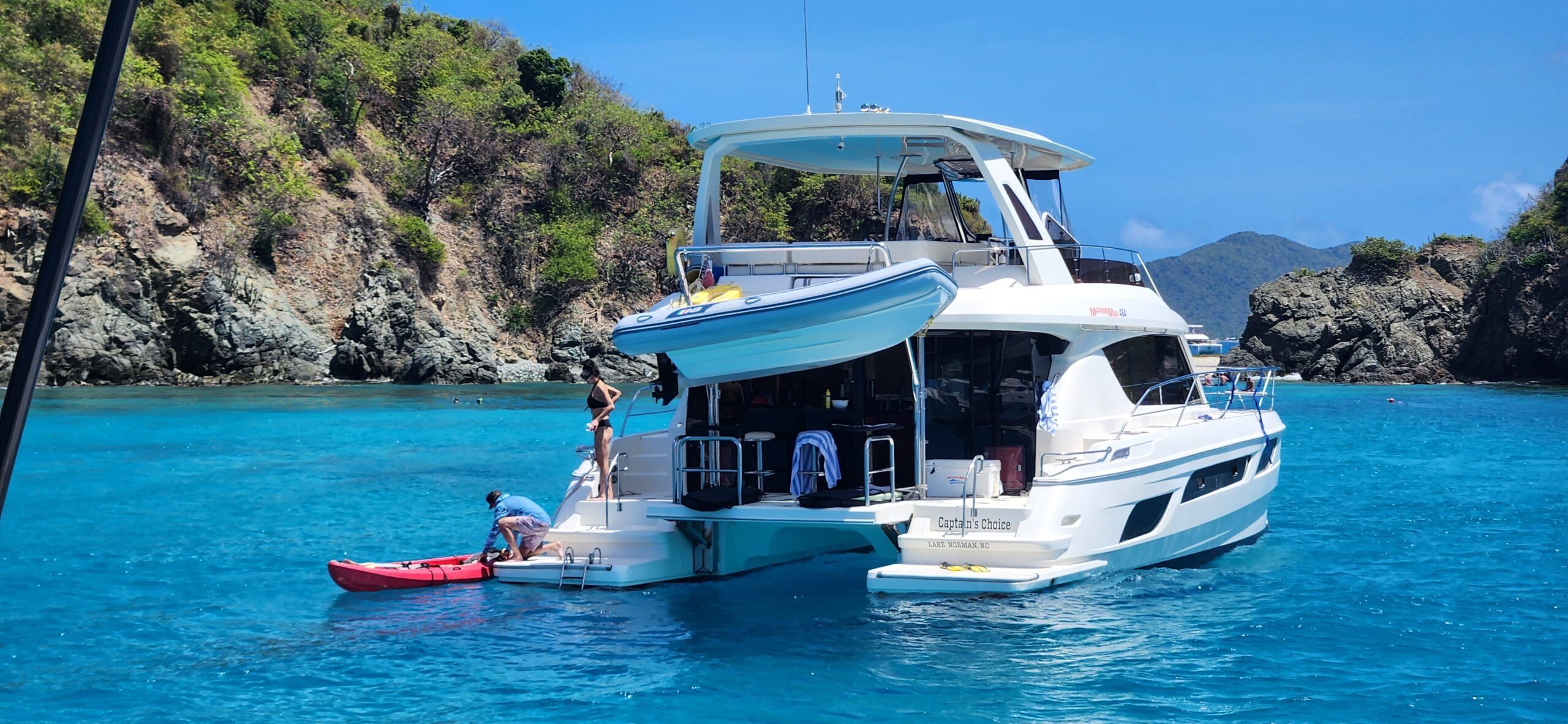 While sailboats are still in the majority, motorized catamarans are becoming more and more popular. (Photo/ Marc Robic)