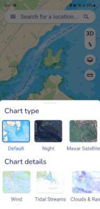 Selecting from many chart types. 