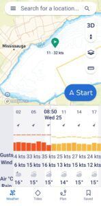 Weather data. Simply tap the map to see current and forecasted weather data. 