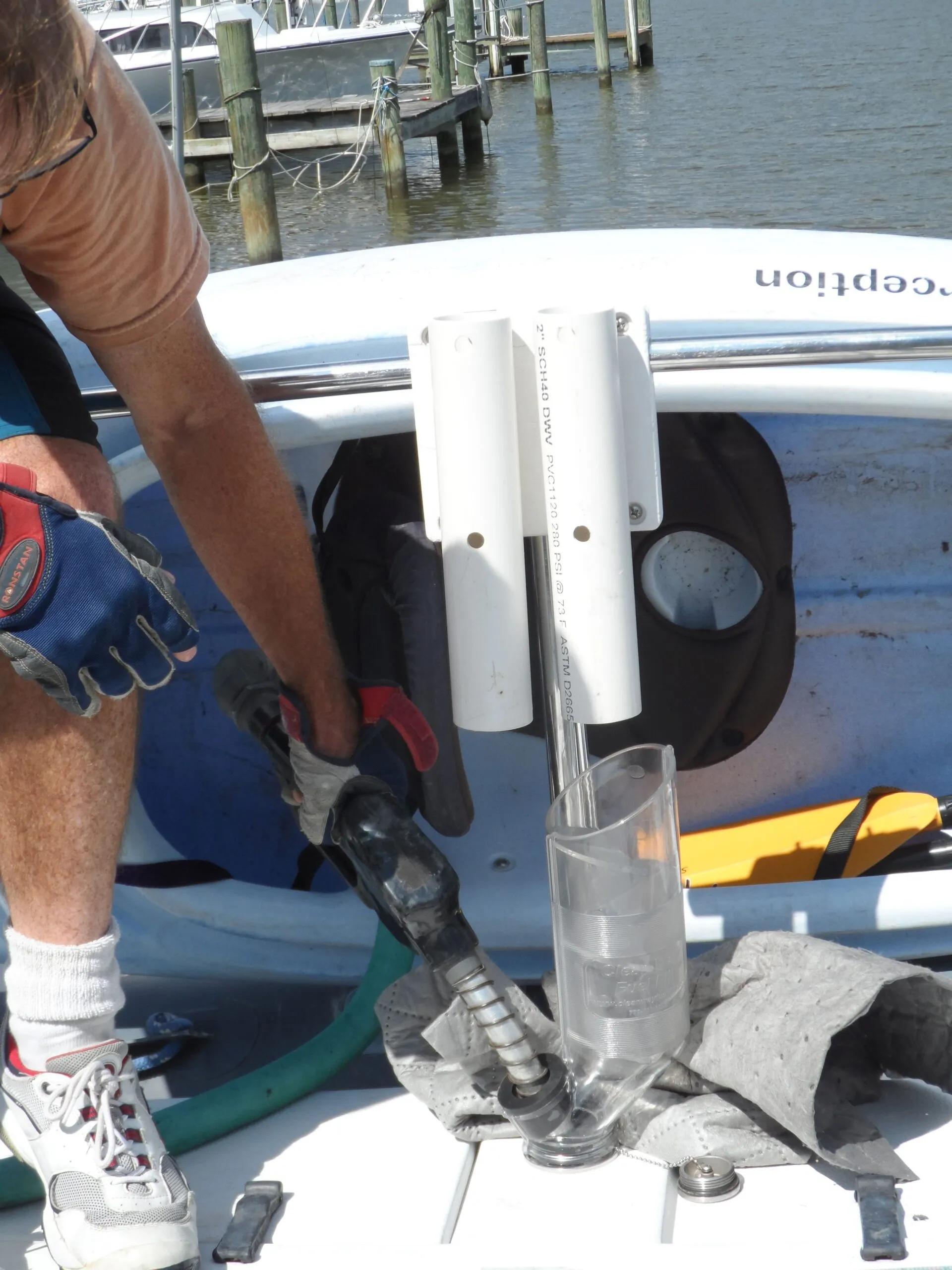 Clean Way funnel. If you frequent high-capacity pumps and have a filler that is prone to foam coming out, this is the cure. (Photo/ Drew Frye)