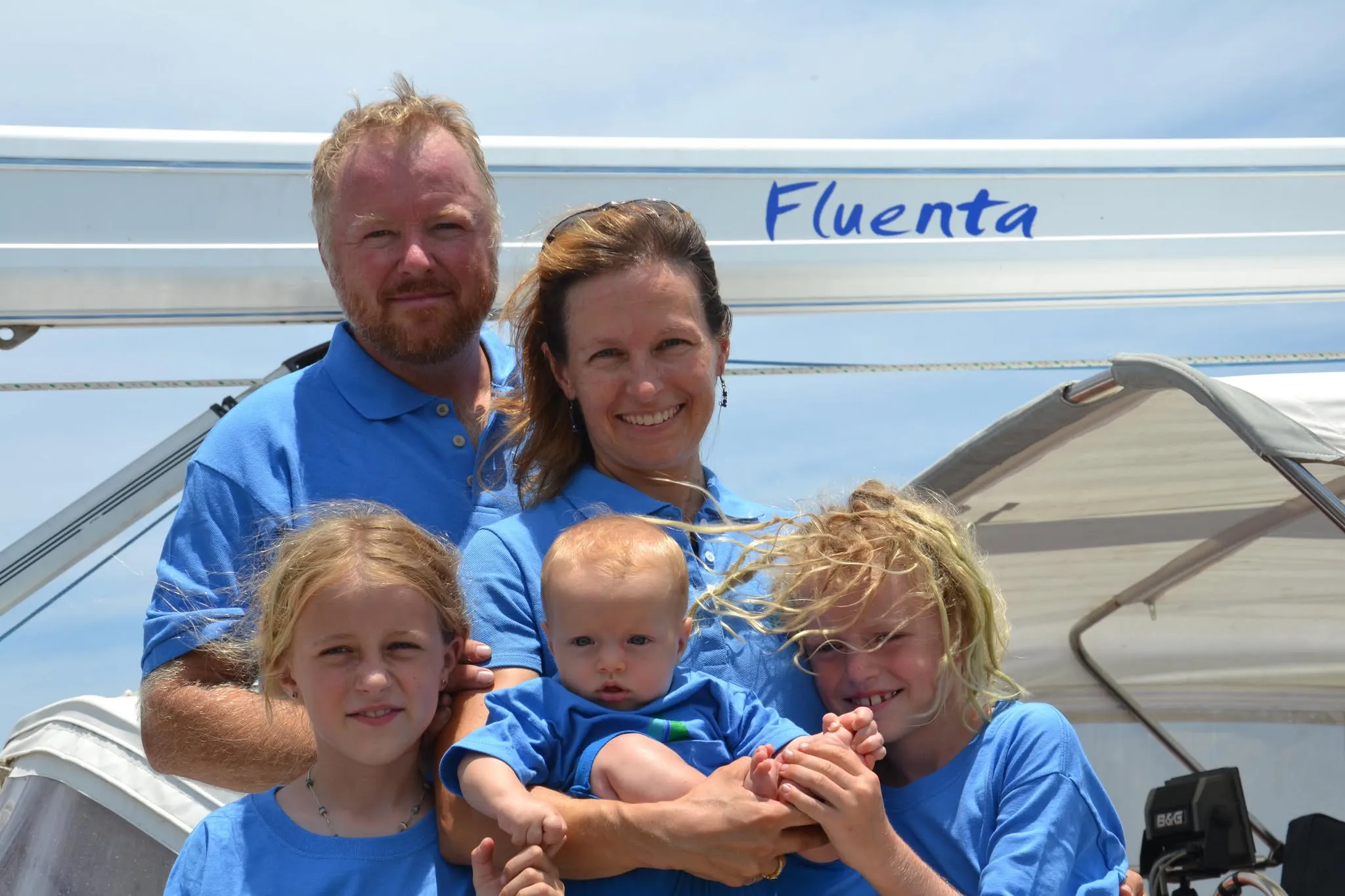 For 7 years, 47 foot S/V Fuenta was the home, school, vehicle, playground, and nursery for the Shaw family. Max and Elizabeth Shaw had enjoyed successful careers as engineers in the Canadian military, and wanted something different. "We wanted to spend more quality time with our kids, and get out of the rat race." After two years of preparation, they had sold everything and set sail in 2012 with their 2 children Johnathon (then six), and Victoria (then 8). Their third child Benjamin was born two years later in Mexico. The Shaw family visited 14 different countries throughout the Pacific and have now settled in Sidney, British Columbia where Max is a reputable yacht broker. (Photo/ SV Fluenta)