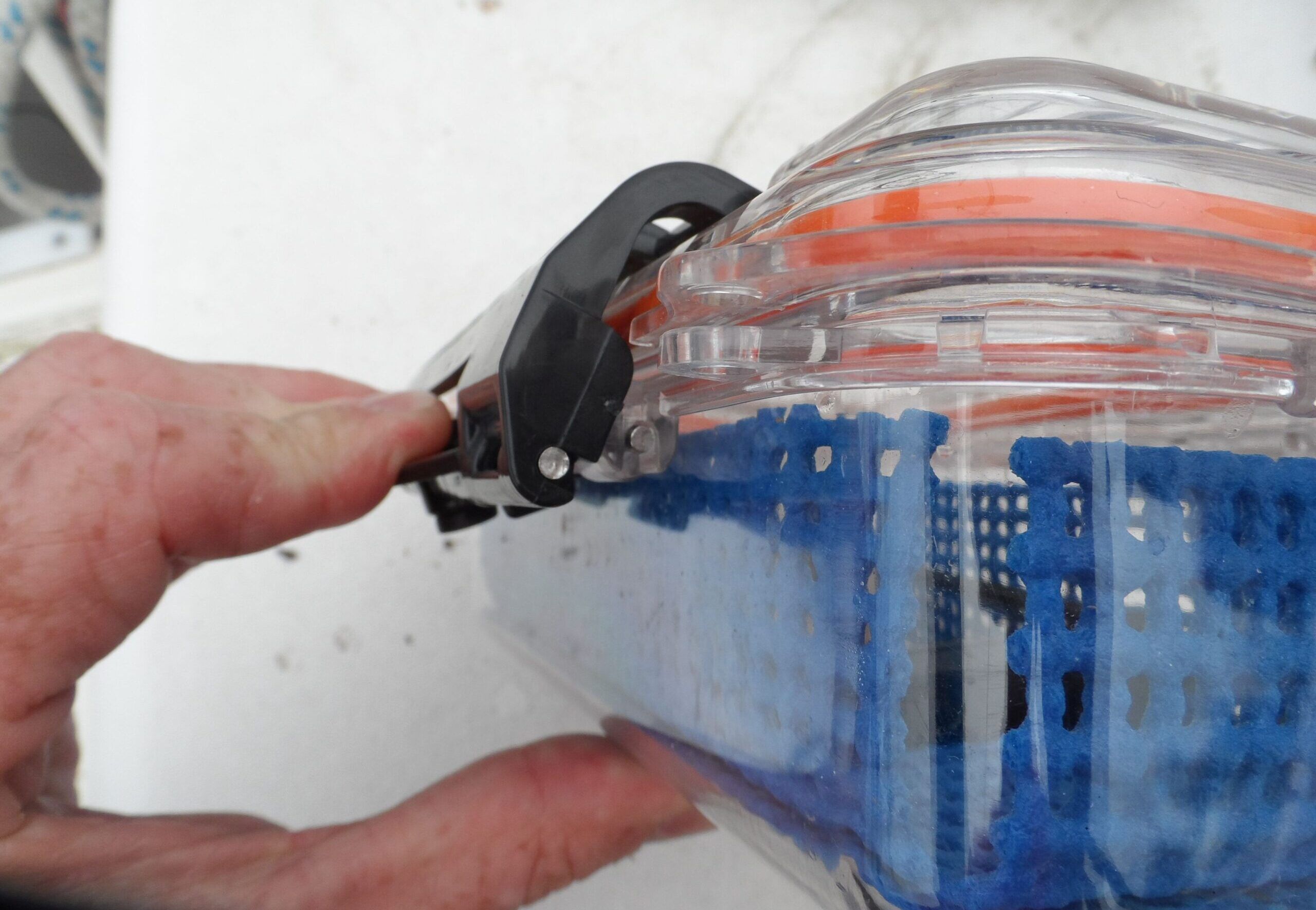 Plano 3500. The overcenter latch insures a tight seal. (Photo/ Drew Frye)