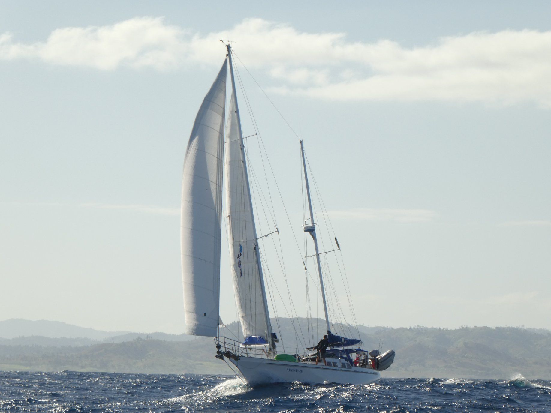 Moon River arriving in Fiji. (Photo/ Carolyn Powles)