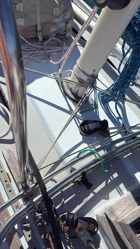 Mast base of new rig. (Photo/ John Jones)