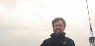 Forty-eight year old Sam Carson, now living and working in London, England, spent 20 of his first 30 years of life at sea. After being raised aboard our boat Kluane and circumnavigating the Pacific as a child, he proceeded to circumnavigate the globe aboard the tall ship Concordia while doing his Grade 12 in a Canadian education program hosted by Class Afloat out of Montreal, Quebec. Sam subsequently became crew aboard the Concordia for several years and again circumnavigated the globe - being one of few people in the world who have sailed both Capes twice on a tall ship. Sam obtained his 200 ton Captain license and worked professionally aboard private boats for another 10 years. With his working career on boats now finished he happily sails the Solent in England solo in his private boat as often as time allows. (Photo/ Pamela Bendall)