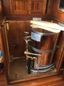 New hot water heater installed. (Photo/ Carolyn Powles)