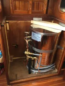 New hot water heater installed. (Photo/ Carolyn Powles)