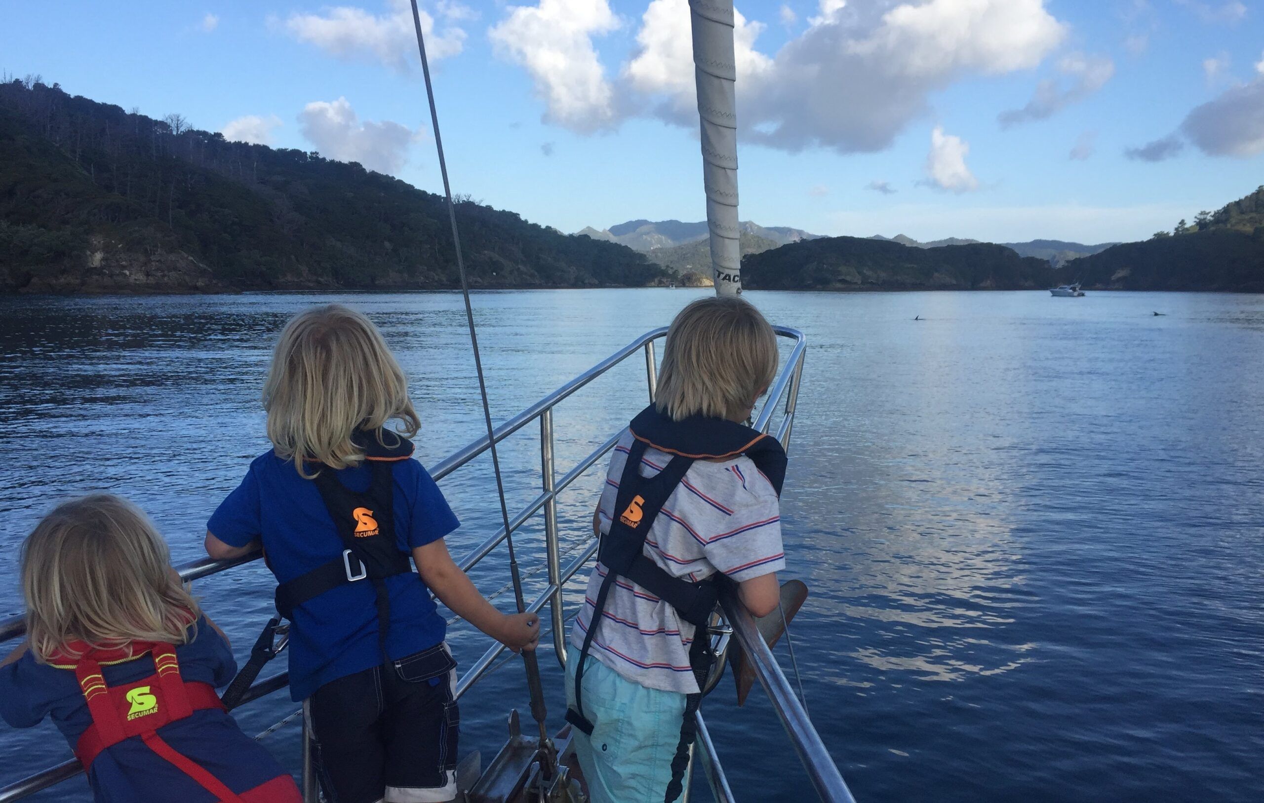 Moments before the child overboard situation. (Photo/ Carolyn Powles)