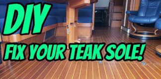 Teak and Holly Sole Repair The RIGHT Way! Sailboat DIY Projects video from Practical Sailor