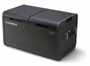 Dometic's CFX5 75DZ Electric Cooler offers 75L of space with two zones to separate frozen and fridge items. (Image source: Dometic)