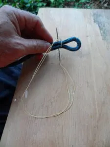 A round stitch circles around the outside. (Photo/ Drew Frye)