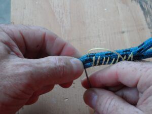 A round stitch circles around the outside. (Photo/ Drew Frye)