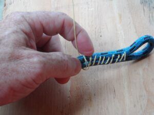 A round stitch circles around the outside. (Photo/ Drew Frye)